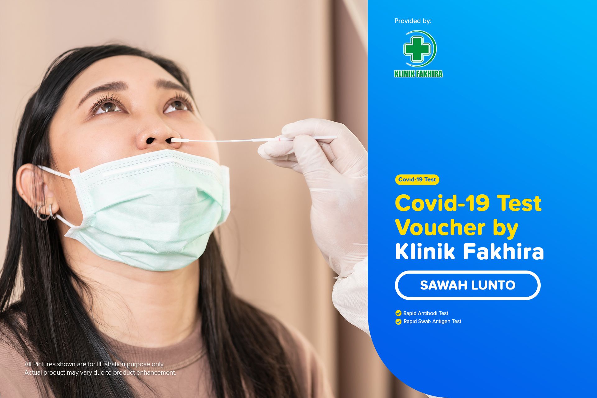 COVID 19 Rapid Swab Antigen PCR Test By Klinik Fakhira Sawah