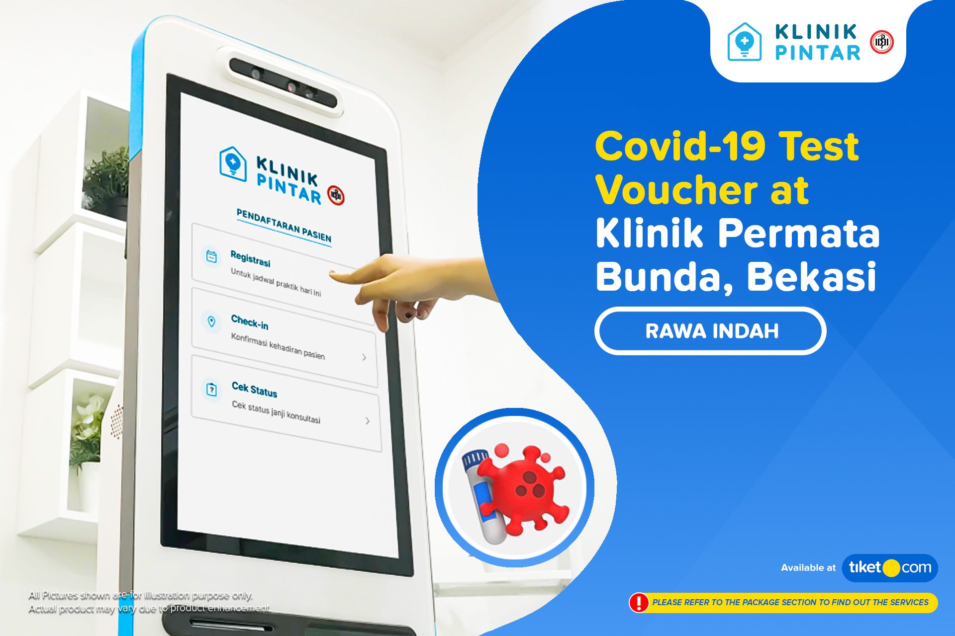 Tiket COVID 19 Rapid Swab Antigen Test By Klinik Permata Bunda Harga