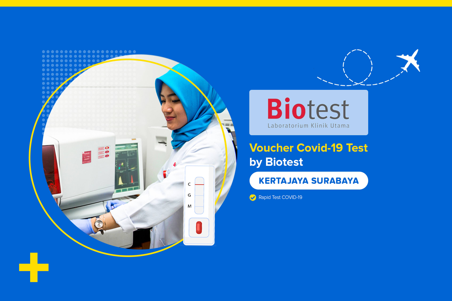 COVID19 Rapid Test by Biotest Kertajaya Surabaya Harga Tiket Promo Up to 7