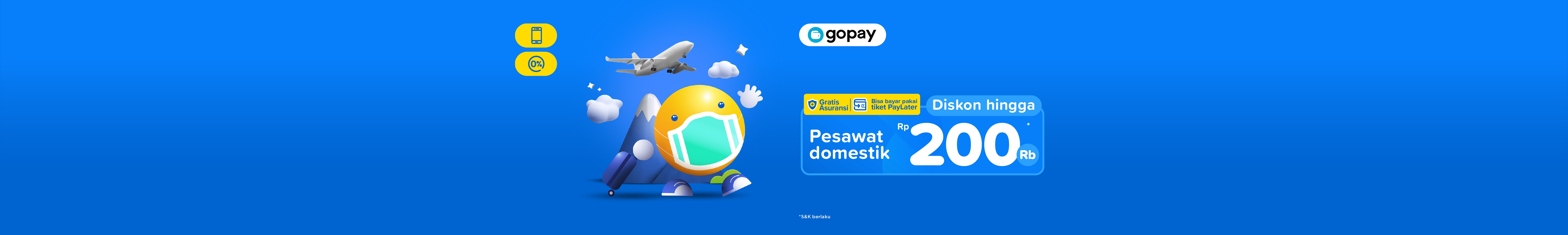 Promo Tiket Pesawat Domestik 200 Ribu - Tiket.com