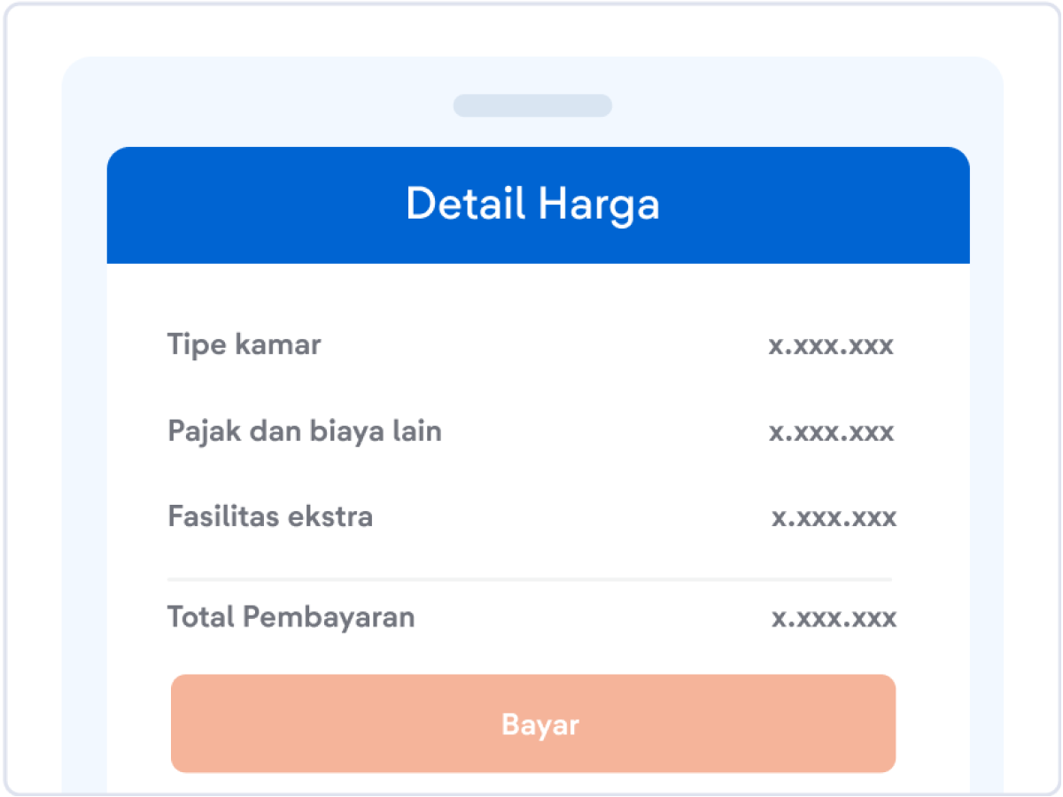 Screenshot harus menampilkan detail harga yang lengkap, mulai dari harga produk hingga pajak.