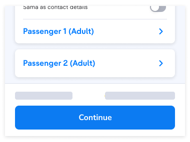 In the Booking Form, enter the passenger data, such as the name, email address, and phone number. Make sure the data you entered are correct.