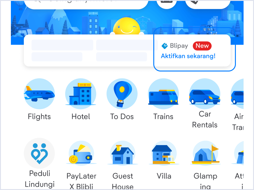 Satu wallet untuk dan Blibli