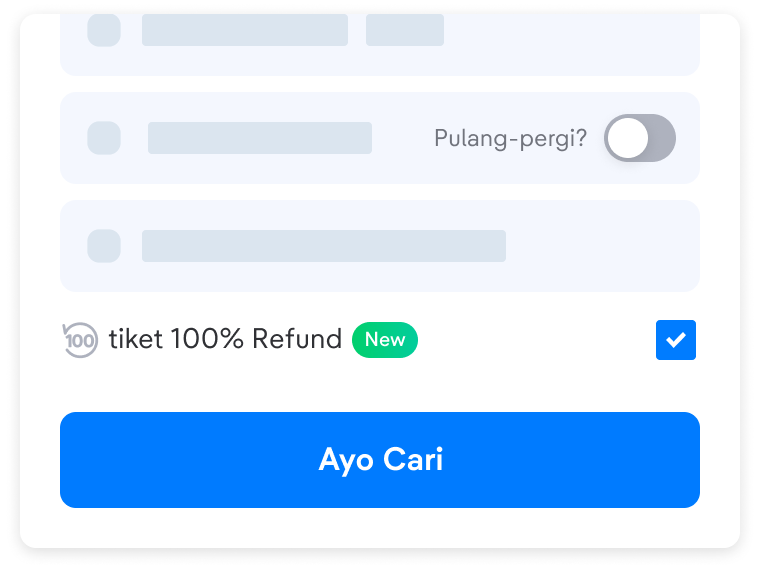 Tiket 100% Refund