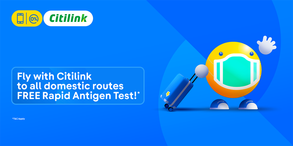 Promo Free Rapid Test Antigen Tiap Beli Tiket Citilink  