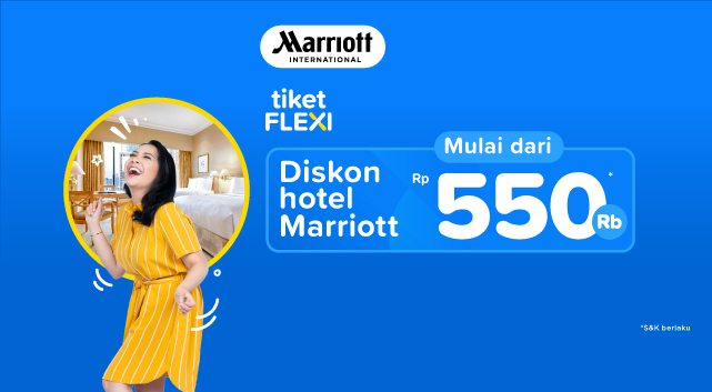 Voucher mulai dari Rp550.000 untuk Hotel Marriott