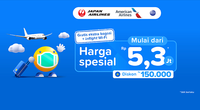 Tiket pesawat mulai dari Rp5,3 juta!
