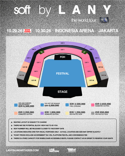 LANY: soft world tour (29 October 2026) - General on Sale foto 2