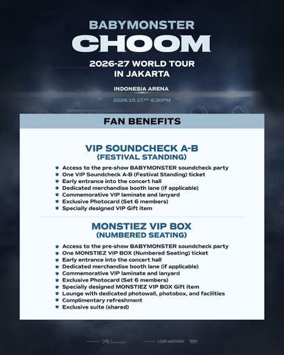 2026-27 BABYMONSTER WORLD TOUR [CHOOM] IN JAKARTA - General Sale foto 2
