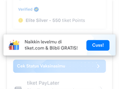 Penyesuaian Level Tiket.com X Blibli