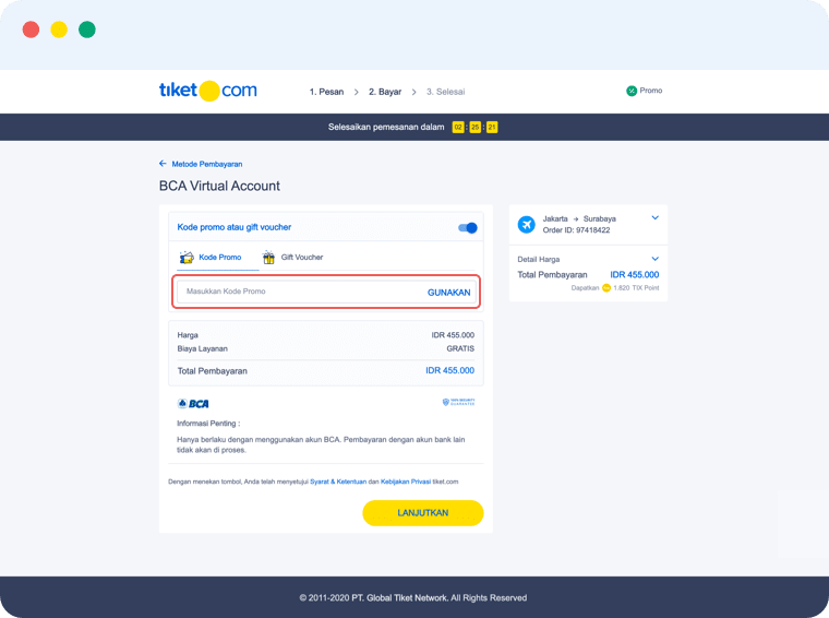Pembayaran Dengan Virtual Account Bca Tiket Com