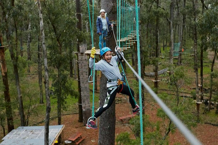 Busselton High Ropes and Zipline Adventure Diskon 50% Harga Tiket Masuk