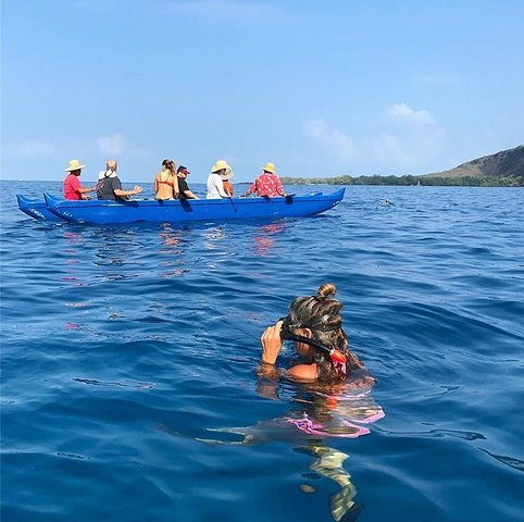 guided outrigger canoe tour in kealakekua bay