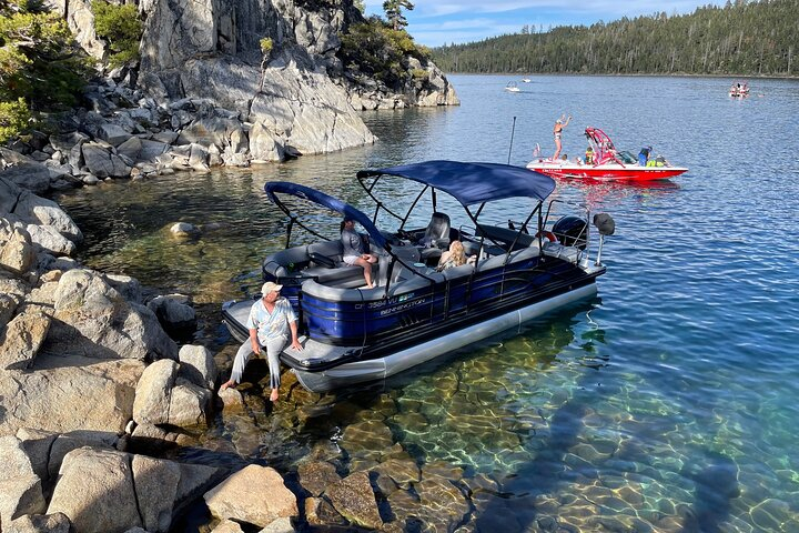 Privae Pontoon Private Pontoon Boat Rental in Lake Tahoe 50% Off Entry Ticket Price