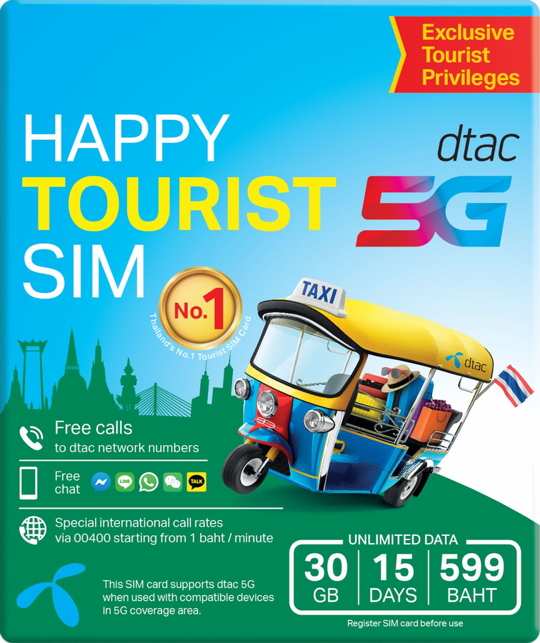 Bangkok, Thailand 5G SIM Card - Enjoy Local Network, Collect from Airport NeWqtr5L