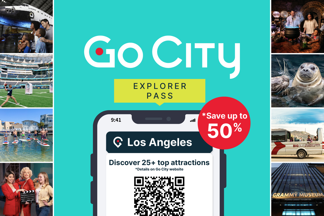 Go City: Los Angeles Explorer Pass Diskon 50% Harga Tiket Masuk