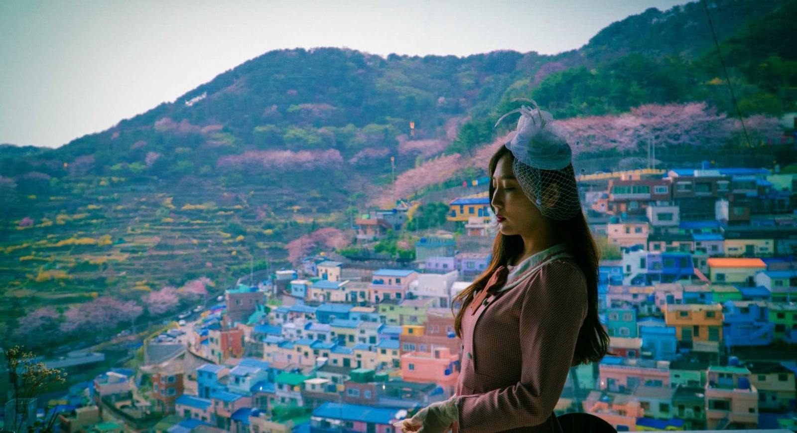 Busan Retro Outfit Rental in Gamcheon Culture Village 7f2GW6nh-backdrop