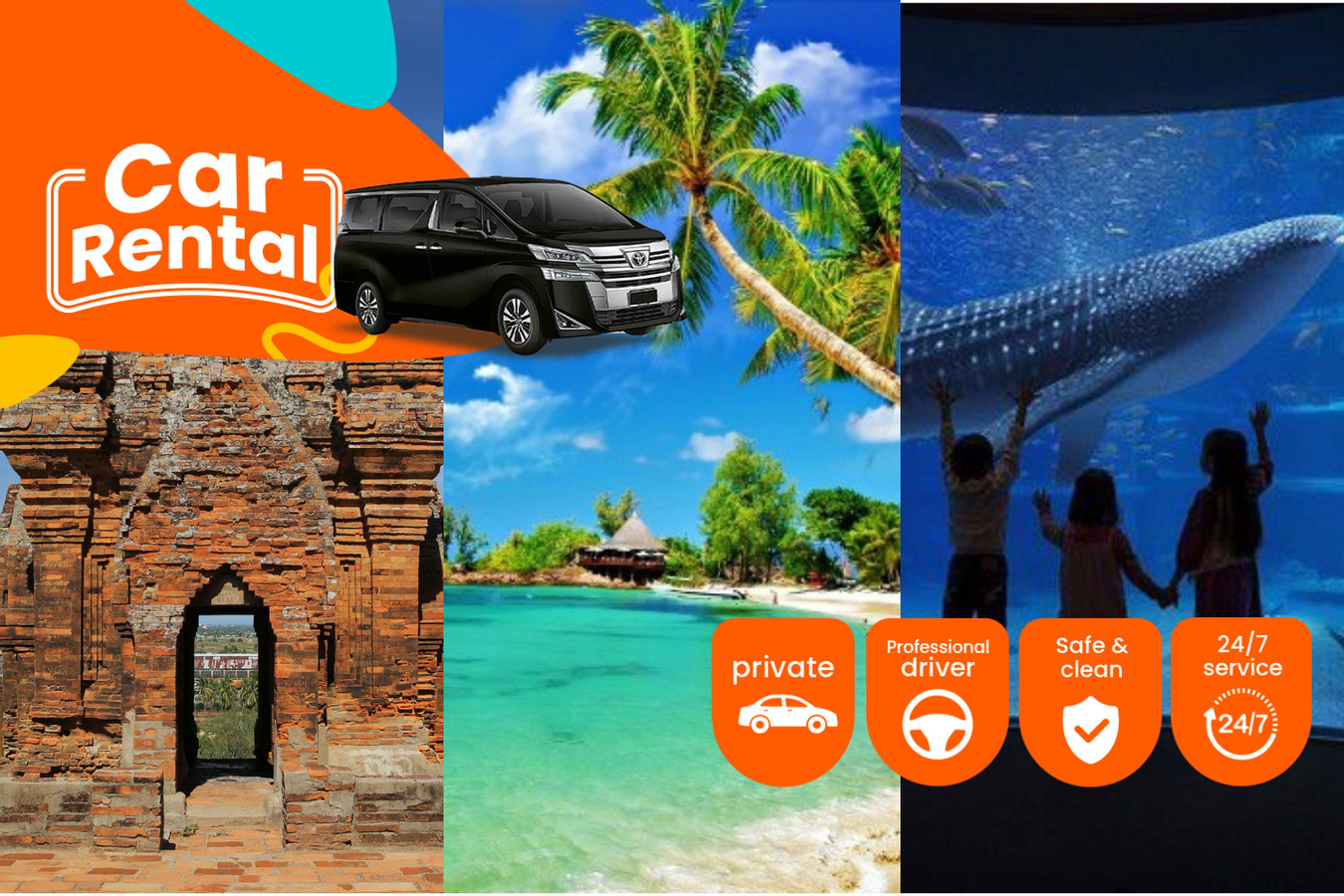 Nha Trang City Car Rental With Driver SINg70yE