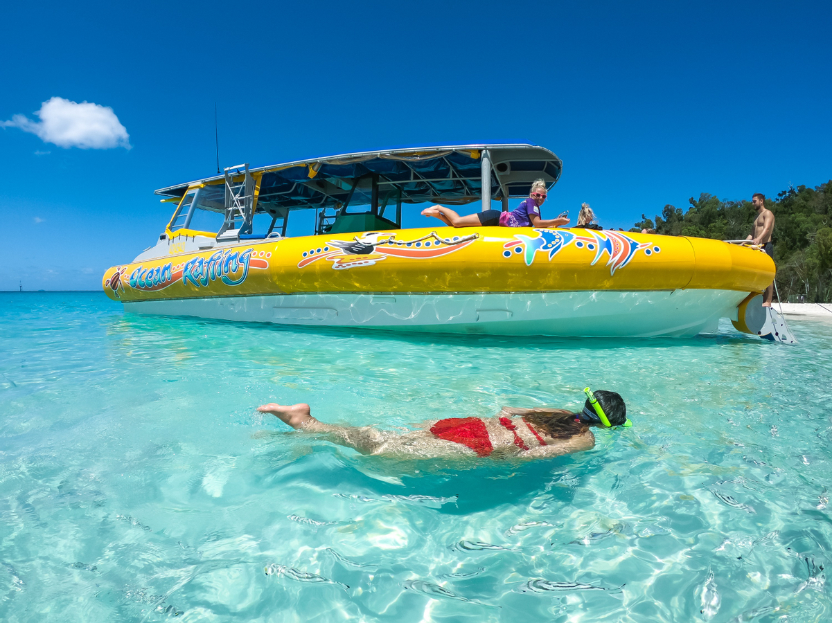 Ocean Rafting Whitehaven Beach Snorkelling Day Tour htSDJr1n
