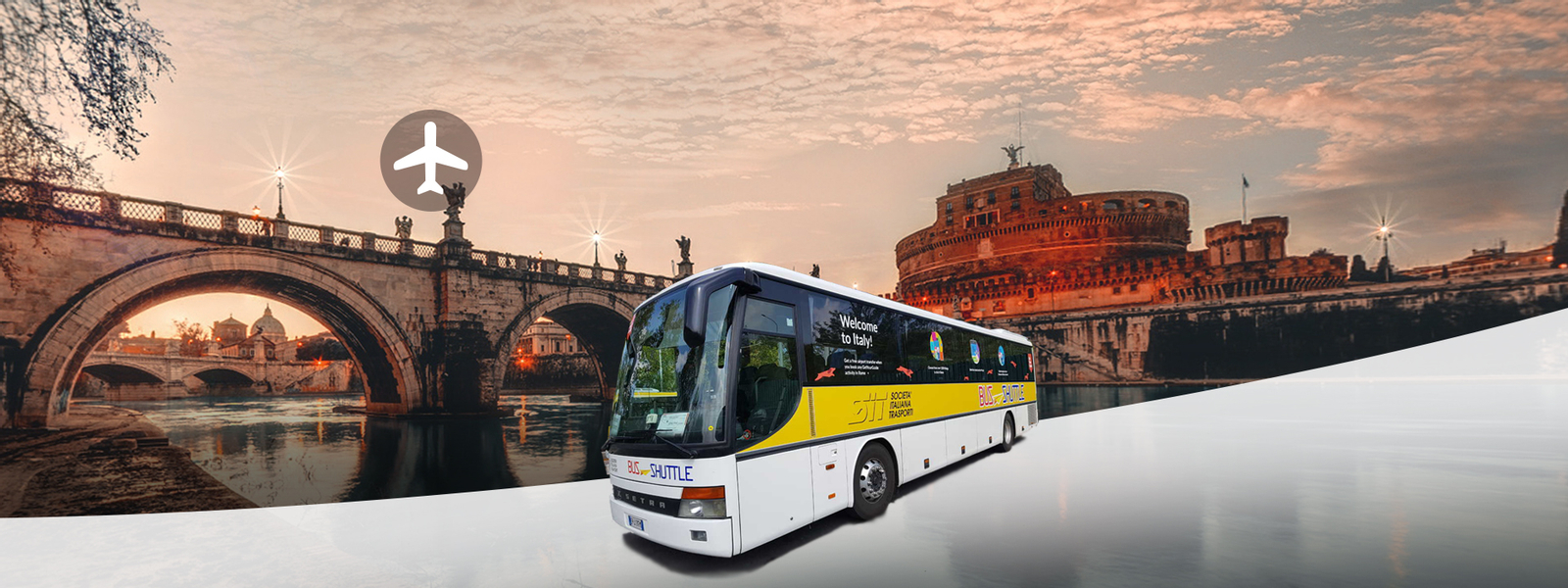 Fiumicino Airport - Rome Bus by SIT Bus Shuttle e6YMAwPz