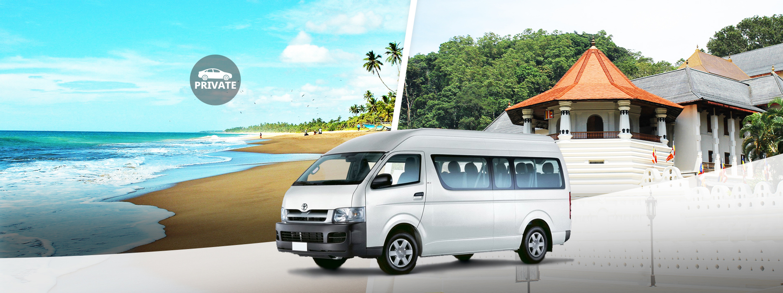 Private City Transfers between Bentota and 8 Destinations in Sri Lanka UfmHTVai