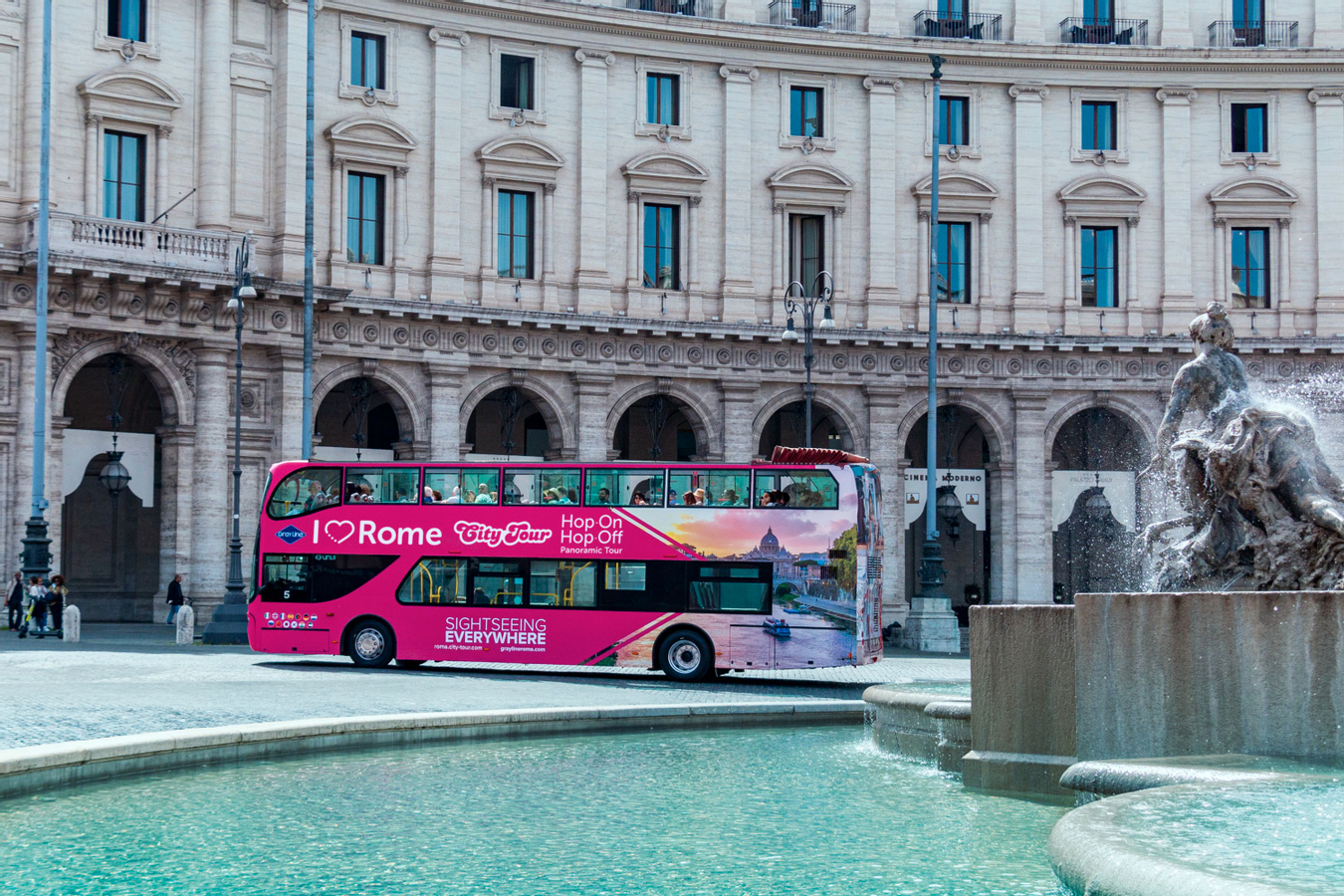Rome Hop-On Hop-Off Bus by Gray Line Rome 50% Off Ticket Price