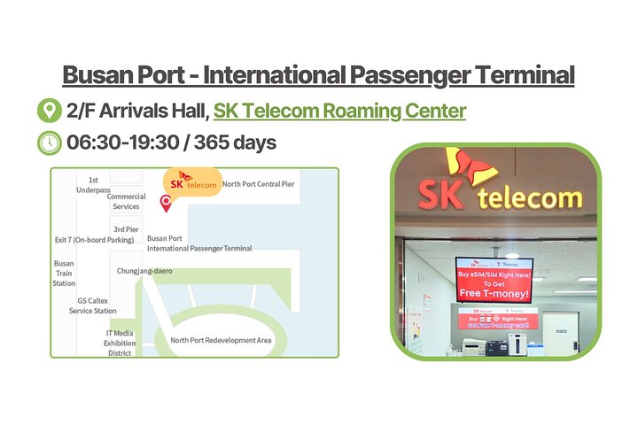 Korea SIM Card with SKT Unlimited Local Data & Incoming Calls YE01PNuT