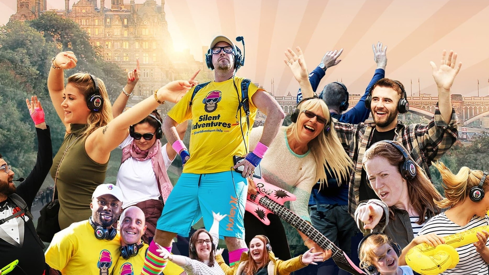 Silent disco adventure walking tour in Edinburgh rr9GuwBY