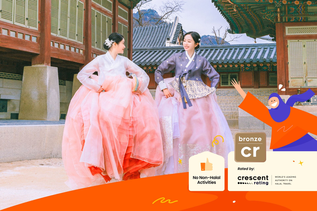 Hanbok Rental with Korean Hairstyling at Hanboknam Gyeongbokgung 3gecSgQV