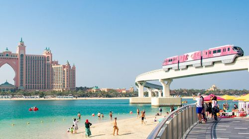 Get Ticket Dubai Palm Island Sightseeing Light Rail Cable Train Ticket ...