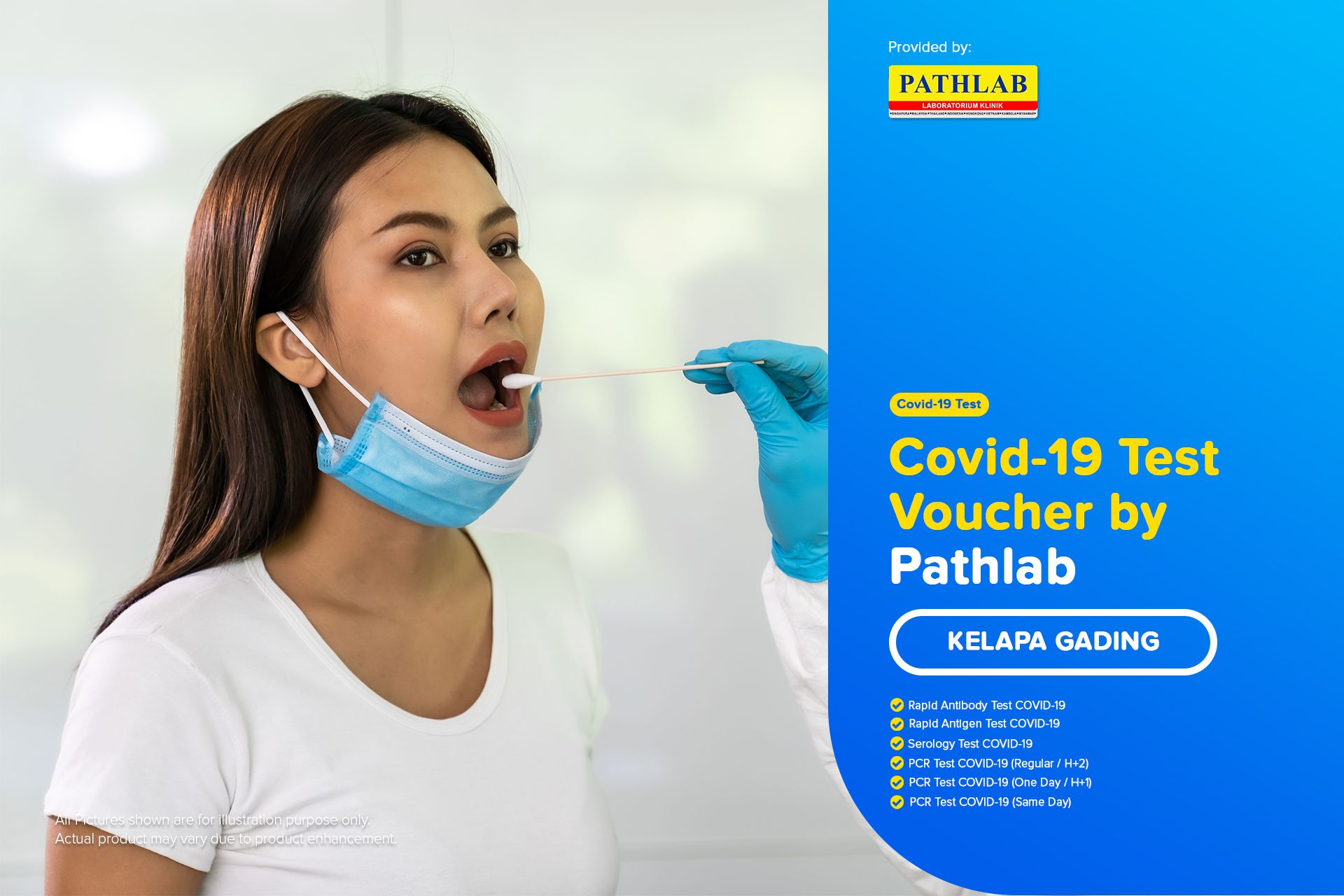 COVID19 Rapid / PCR / Swab Antigen Test By Pathlab Kelapa Gading
