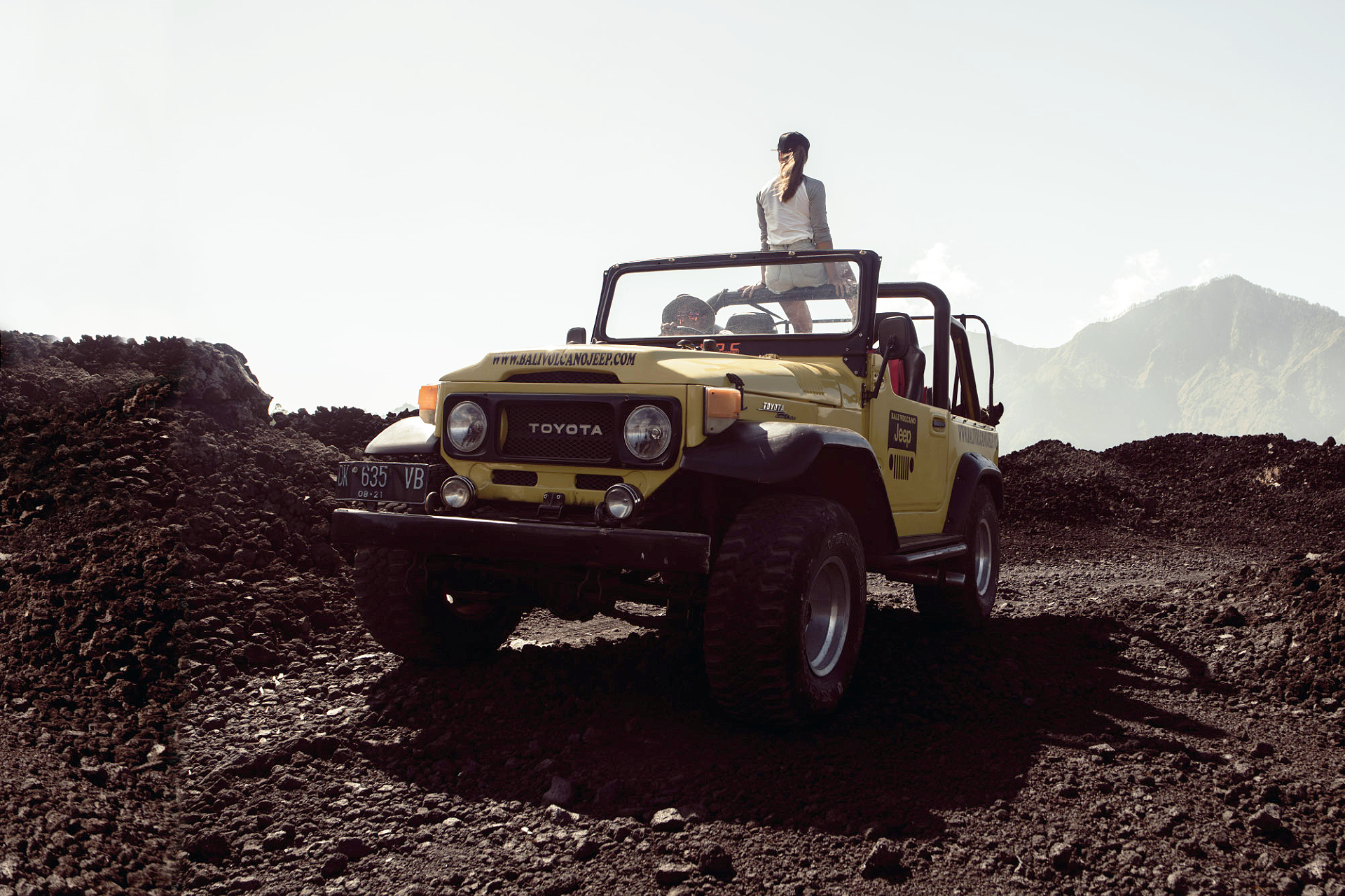 Mt Batur Sunrise Jeep & Cycling Tours by Bali Volcano Jeep Tour T304RBag