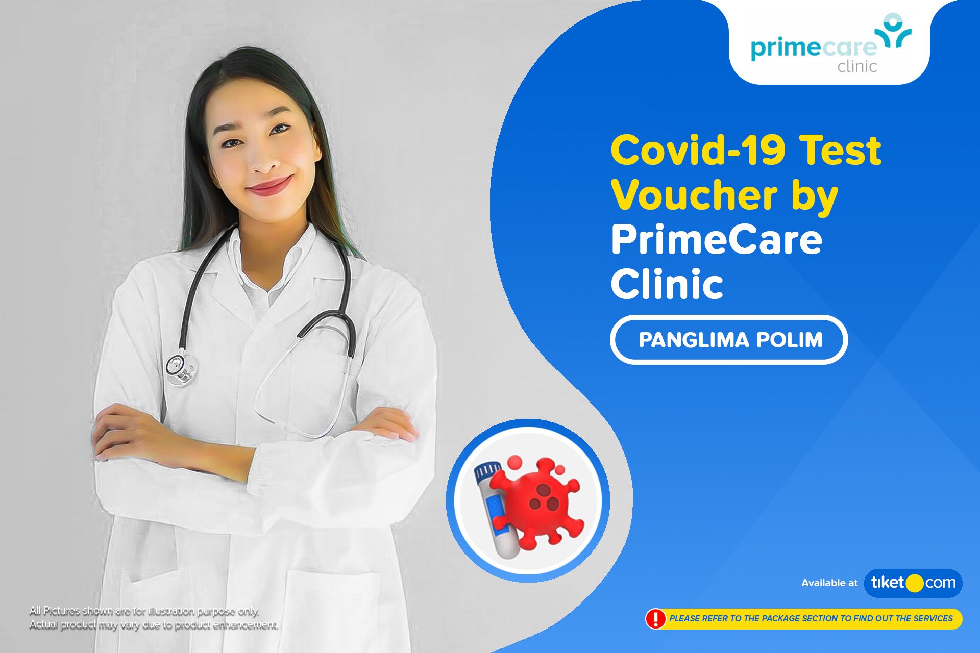 Tiket COVID-19 PCR / Swab Test By PrimeCare Clinic Harga Promo - Tiket.com