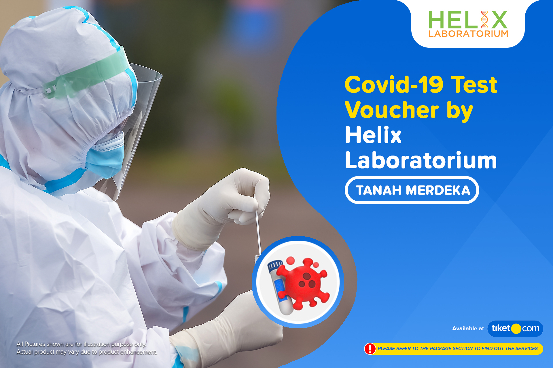 Tiket COVID-19 PCR / Rapid / Swab / Antigen Test By Helix Lab Tanah ...