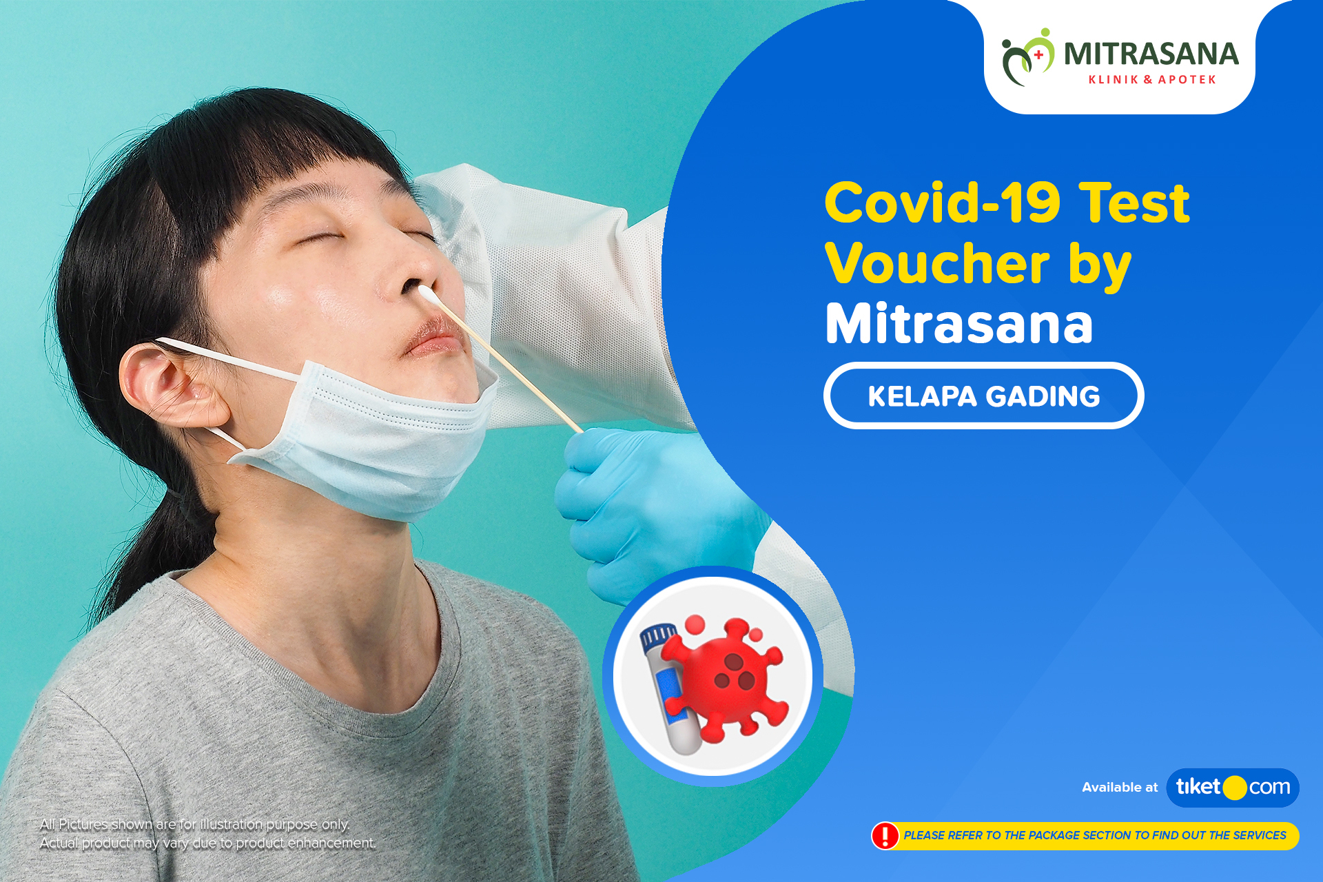 COVID19 Rapid Antigen / PCR Swab Test by Mitrasana Kelapa Gading Harga