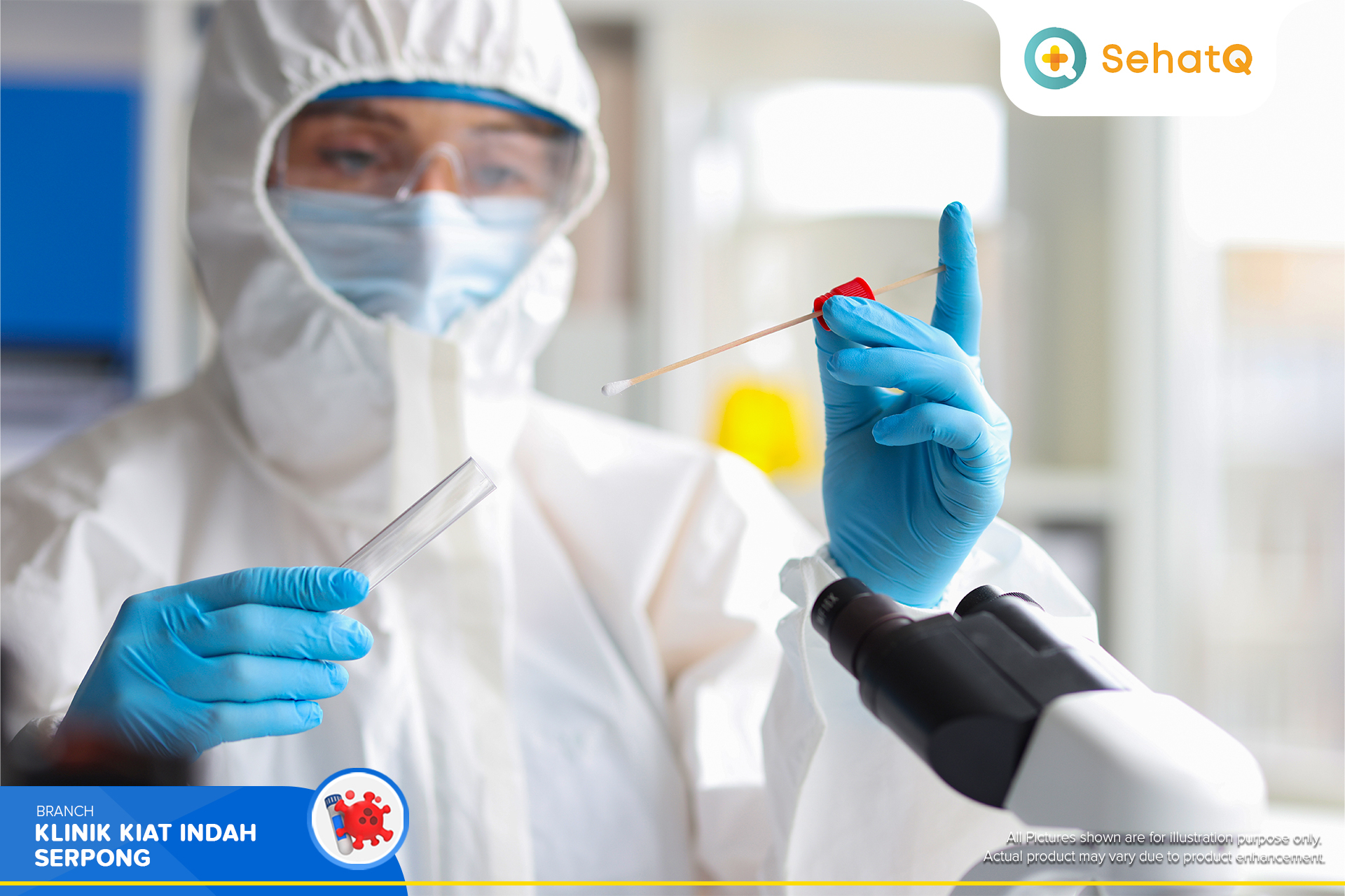 Tiket COVID19 Rapid / PCR / Swab Antigen Test by Klinik Indah Kiat