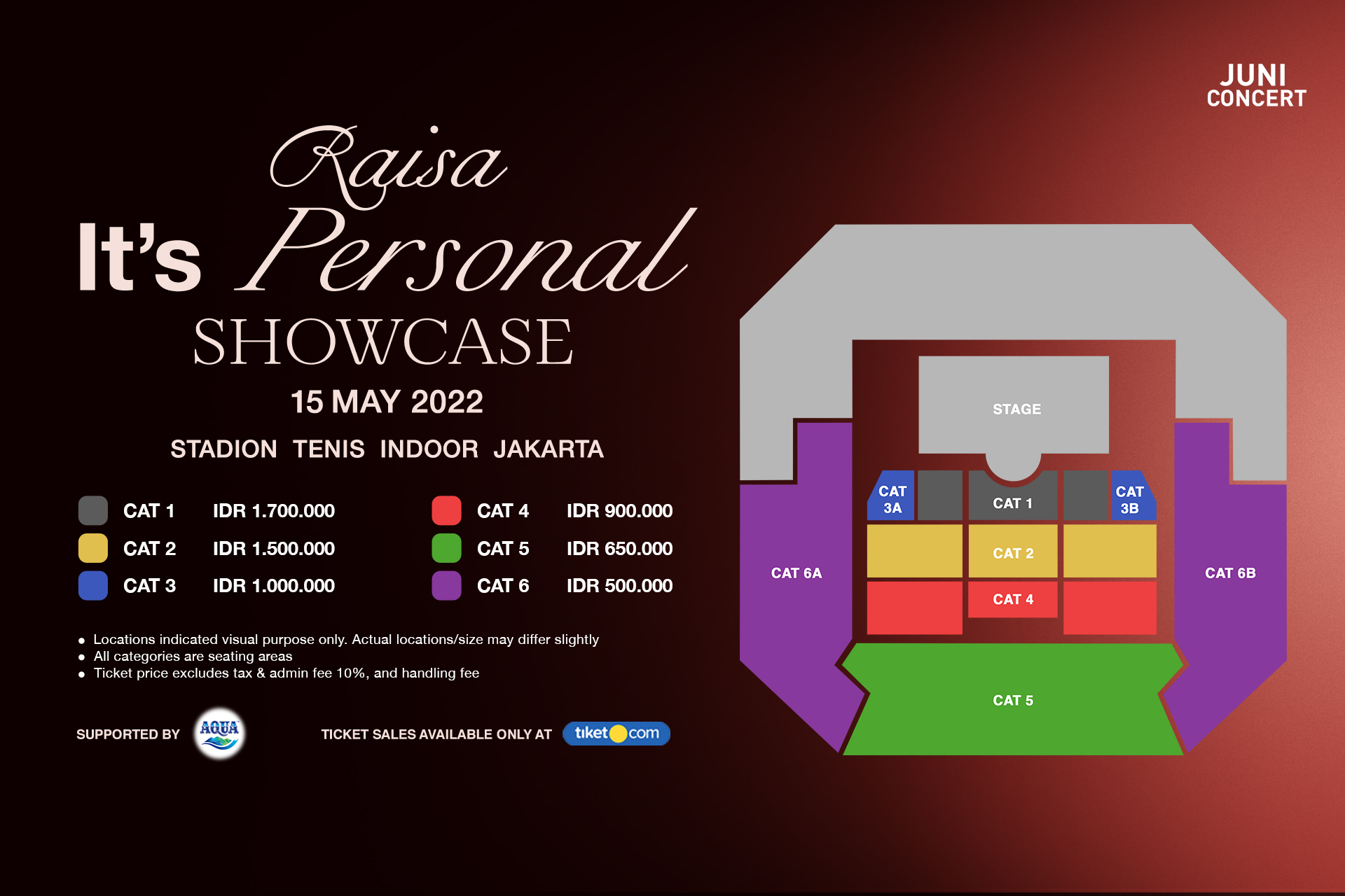 Harga Tiket Rasa It’s Personal Showcase 2022 per Kategori 