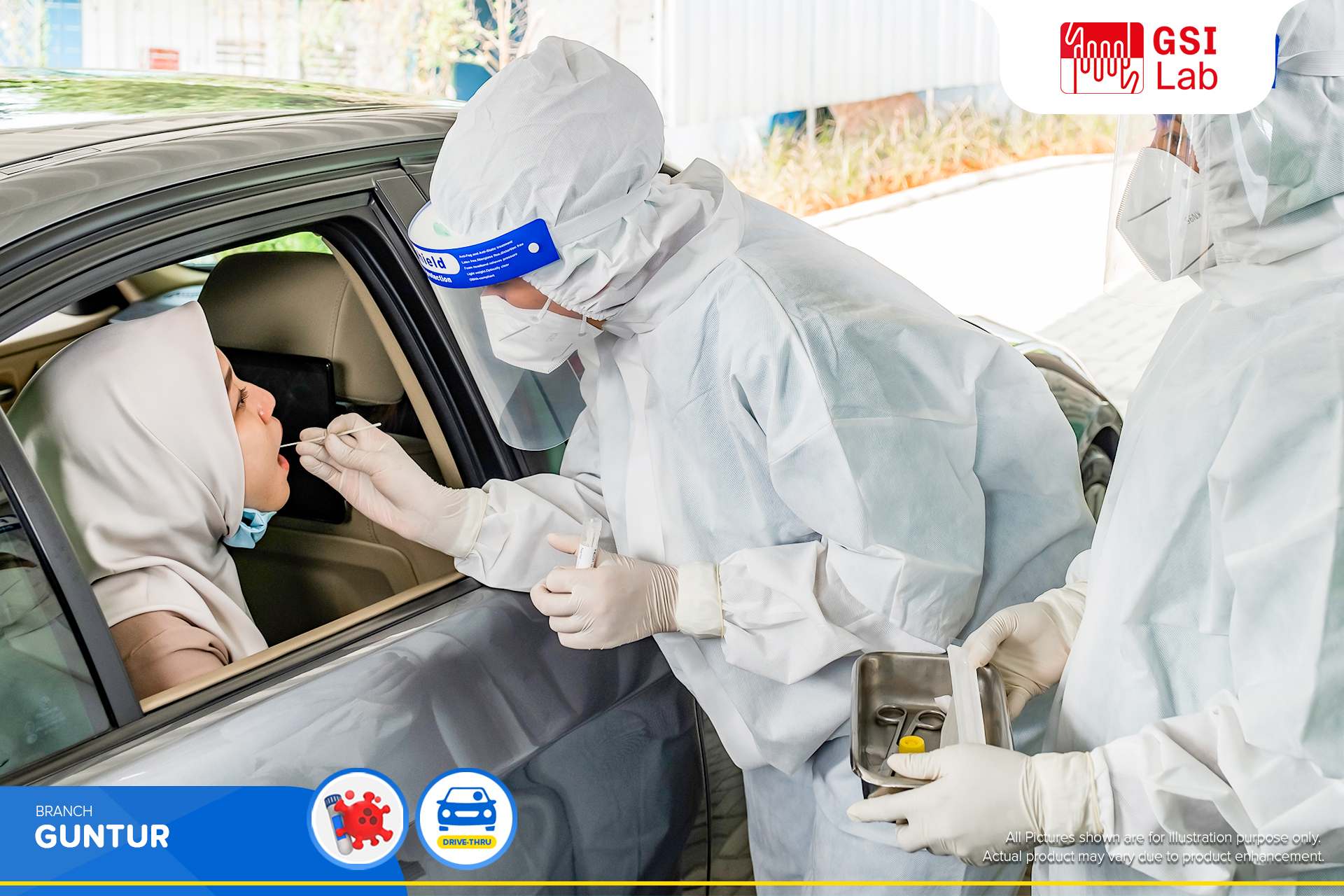 COVID19 PCR / Swab Test by GSI Lab Guntur Promo Up to 7