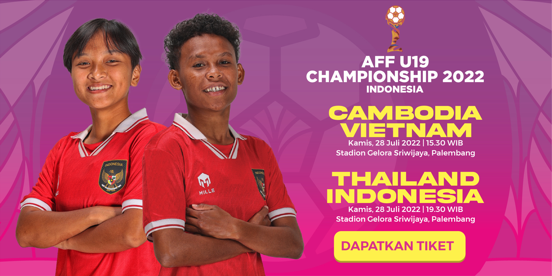 Tiket AFF U-18 WOMENS CHAMPIONSHIP 2022 (CAMBODIA VS VIETNAM ...