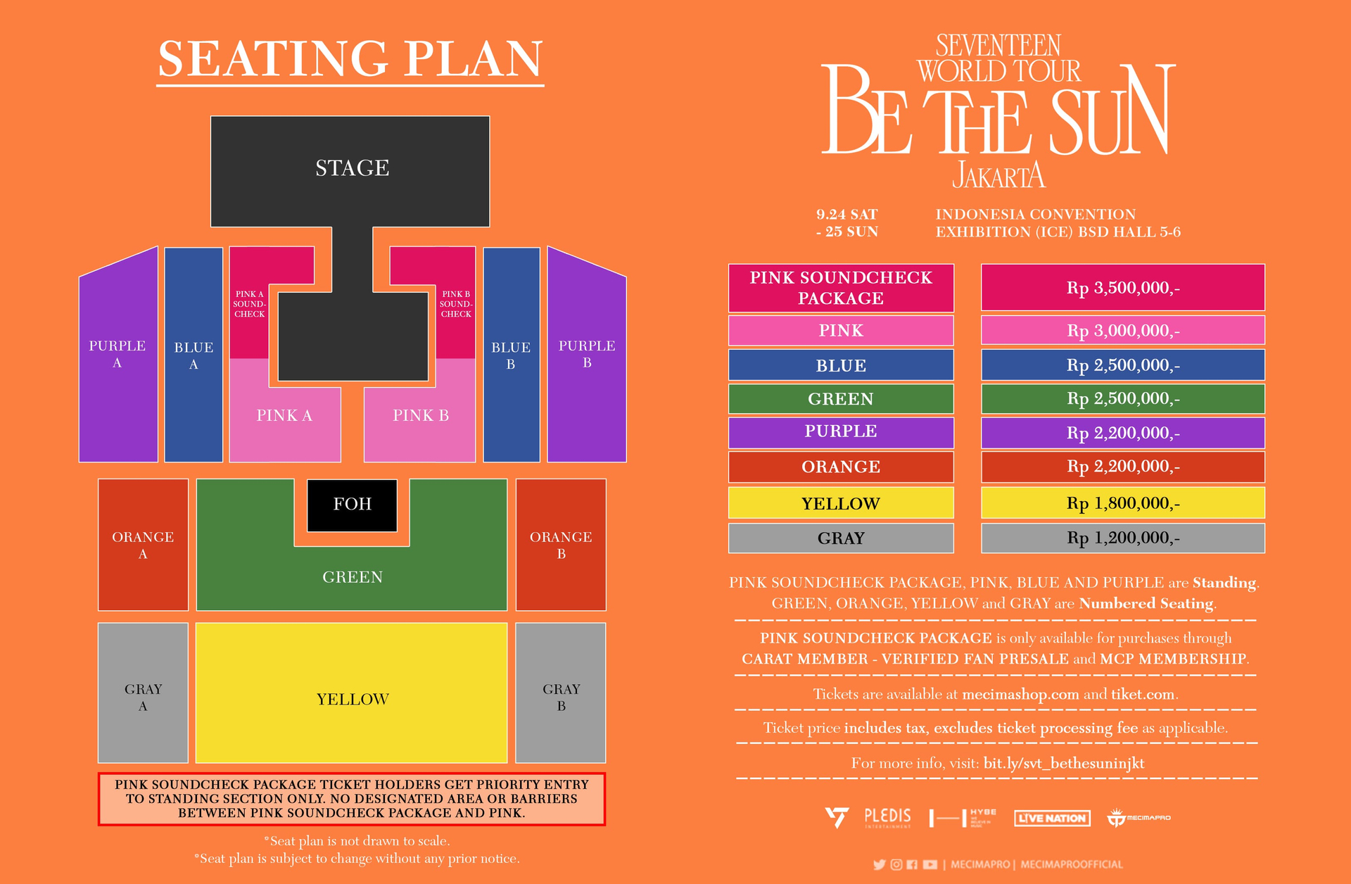 Beli Tiket SEVENTEEN WORLD TOUR [BE THE SUN] JAKARTA 24 SEPTEMBER