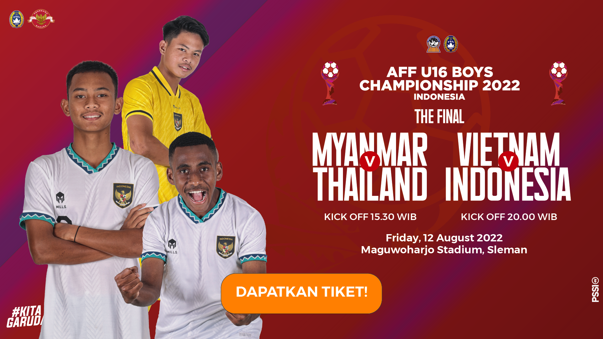 Beli Tiket FINAL ROUND AFF U-16 CHAMPIONSHIP 2022 - (3rd PLACE THAILAND ...