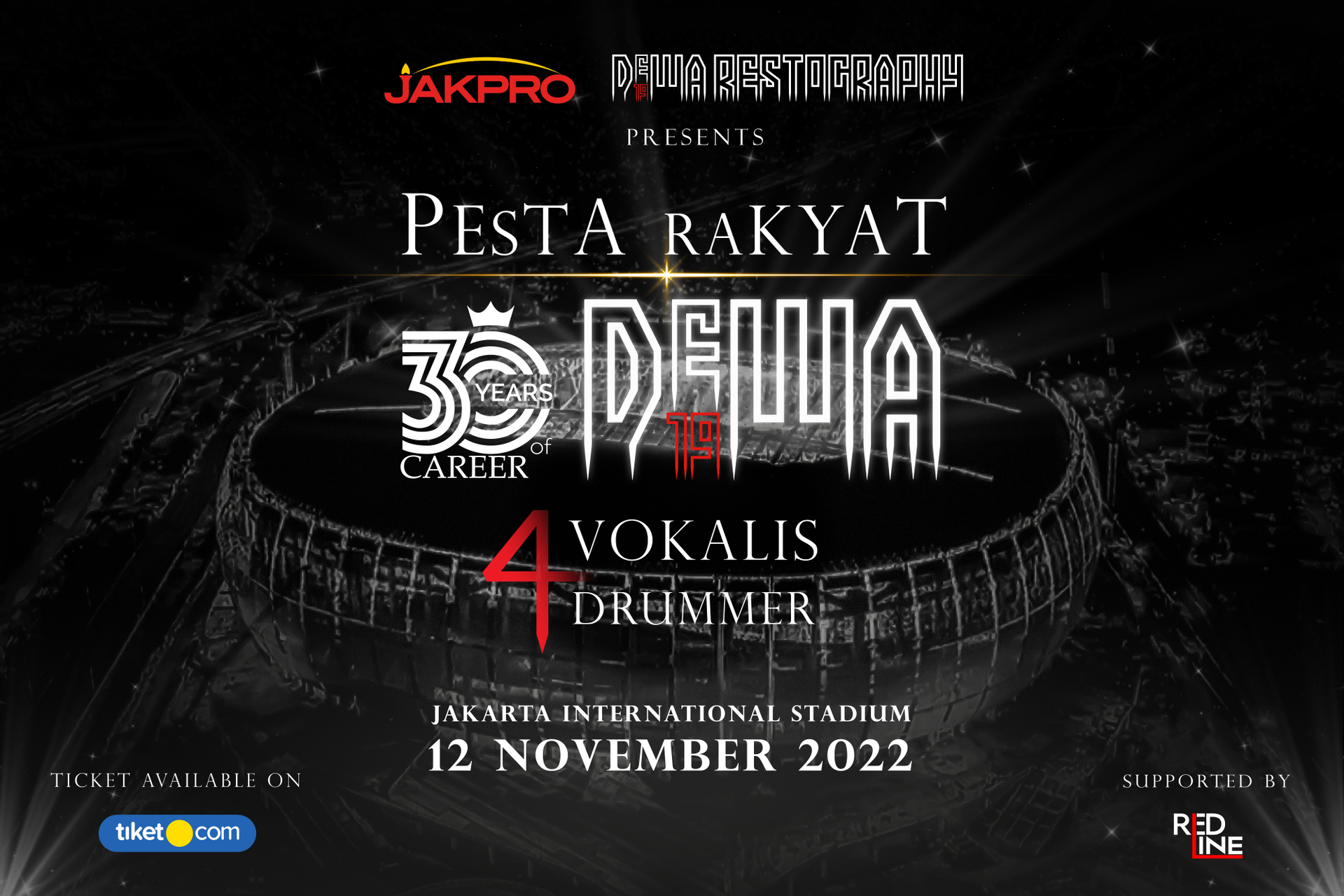 Beli Tiket Pesta Rakyat DEWA 19 "30 Tahun Berkarya" Tour Concert