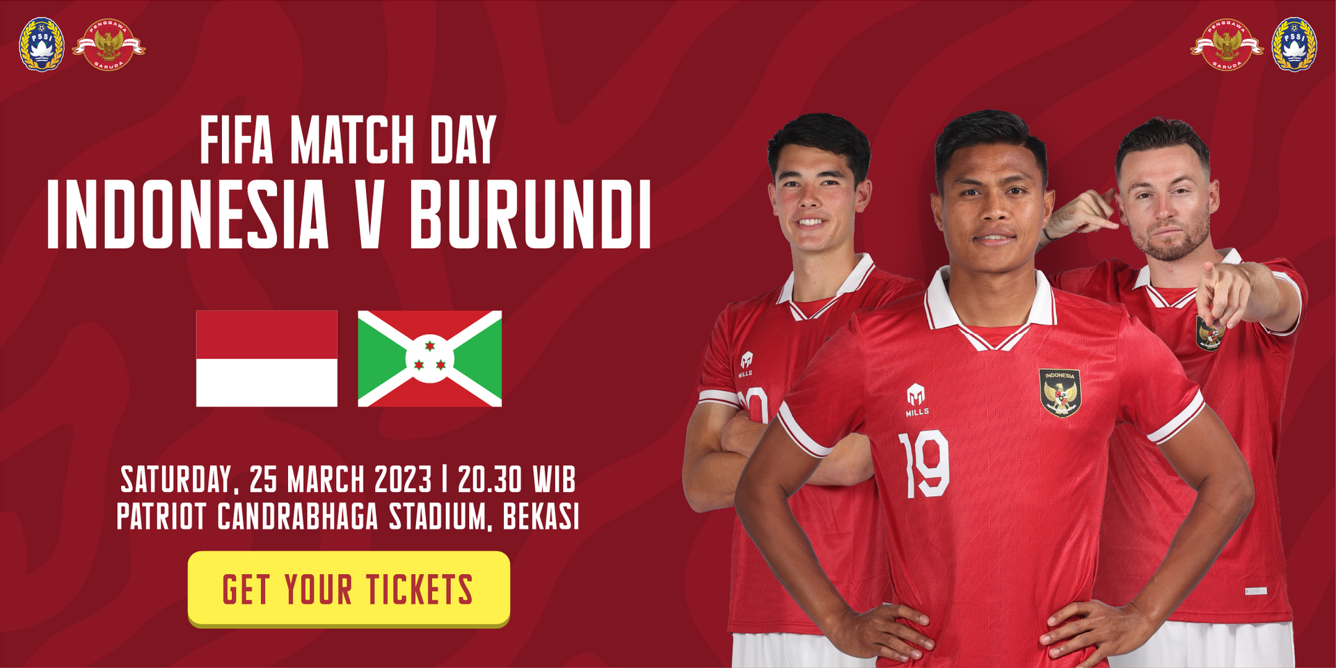 Tiket FIFA MATCH DAY 25 MARET 2023 - INDONESIA VS BURUNDI Harga Promo
