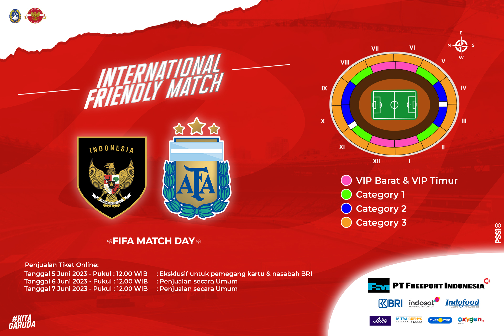 Tiket Indonesia vs Argentina Fifa Macth Day Harga Promo 2023 - tiket.com