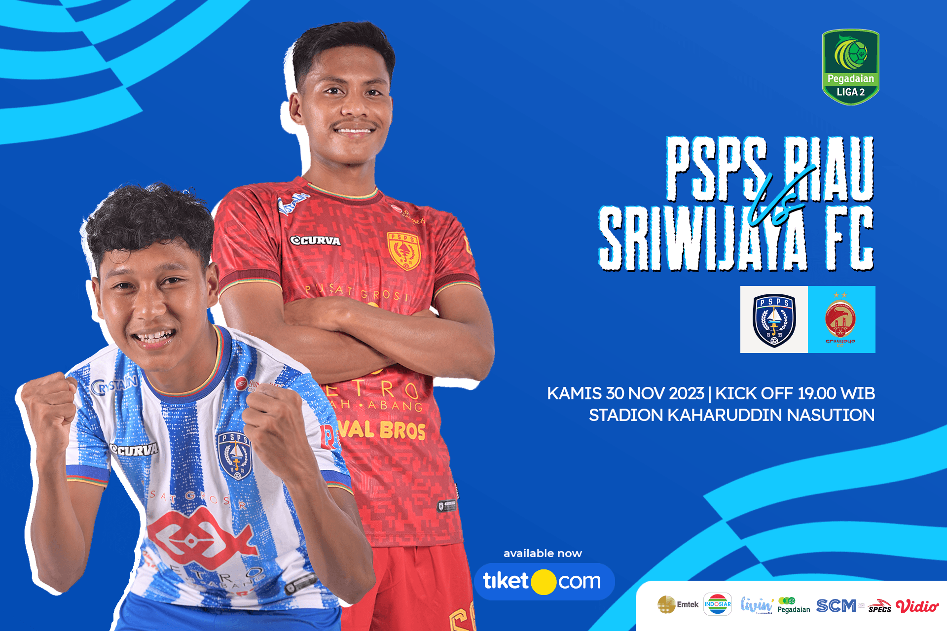 Tiket PEGADAIAN LIGA 2 INDONESIA 2023/2024 PSPS RIAU VS SRIWIJAYA FC