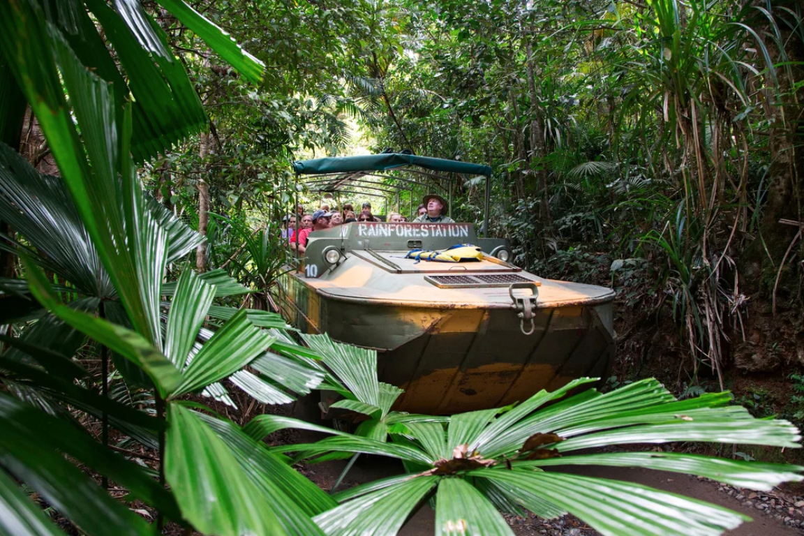 Army Duck Tour with Skyrail Cable Car and Kuranda Scenic Railway Ride L2IIoAKO-backdrop