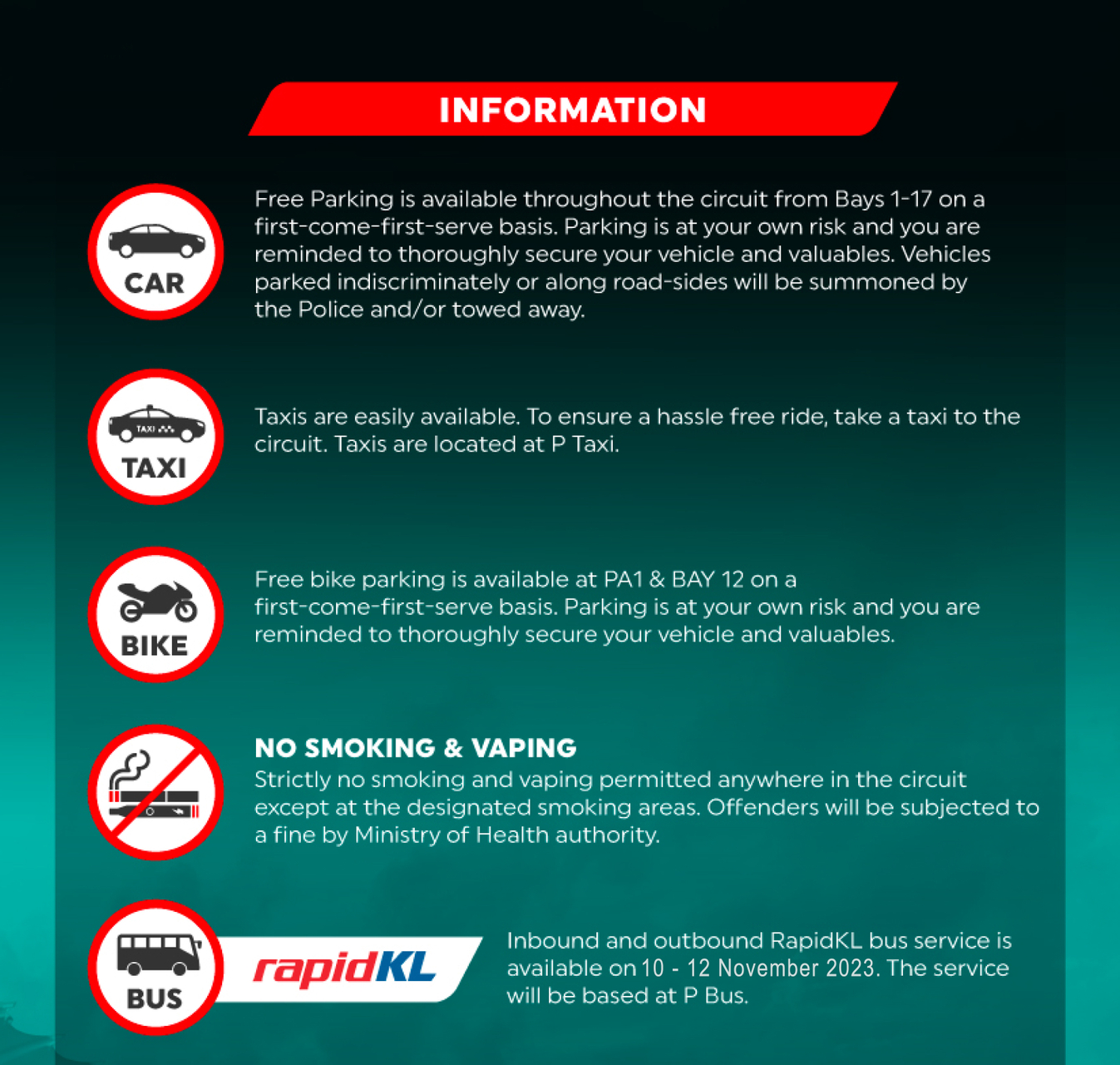 PETRONAS GRAND PRIX OF MALAYSIA Cashback 10% Harga Tiket Masuk 2024