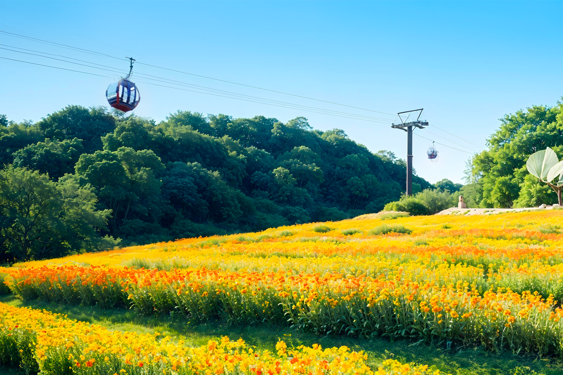 Kobe Nunobiki Herb Gardens and Ropeway Cable Car laMFTFNV-backdrop
