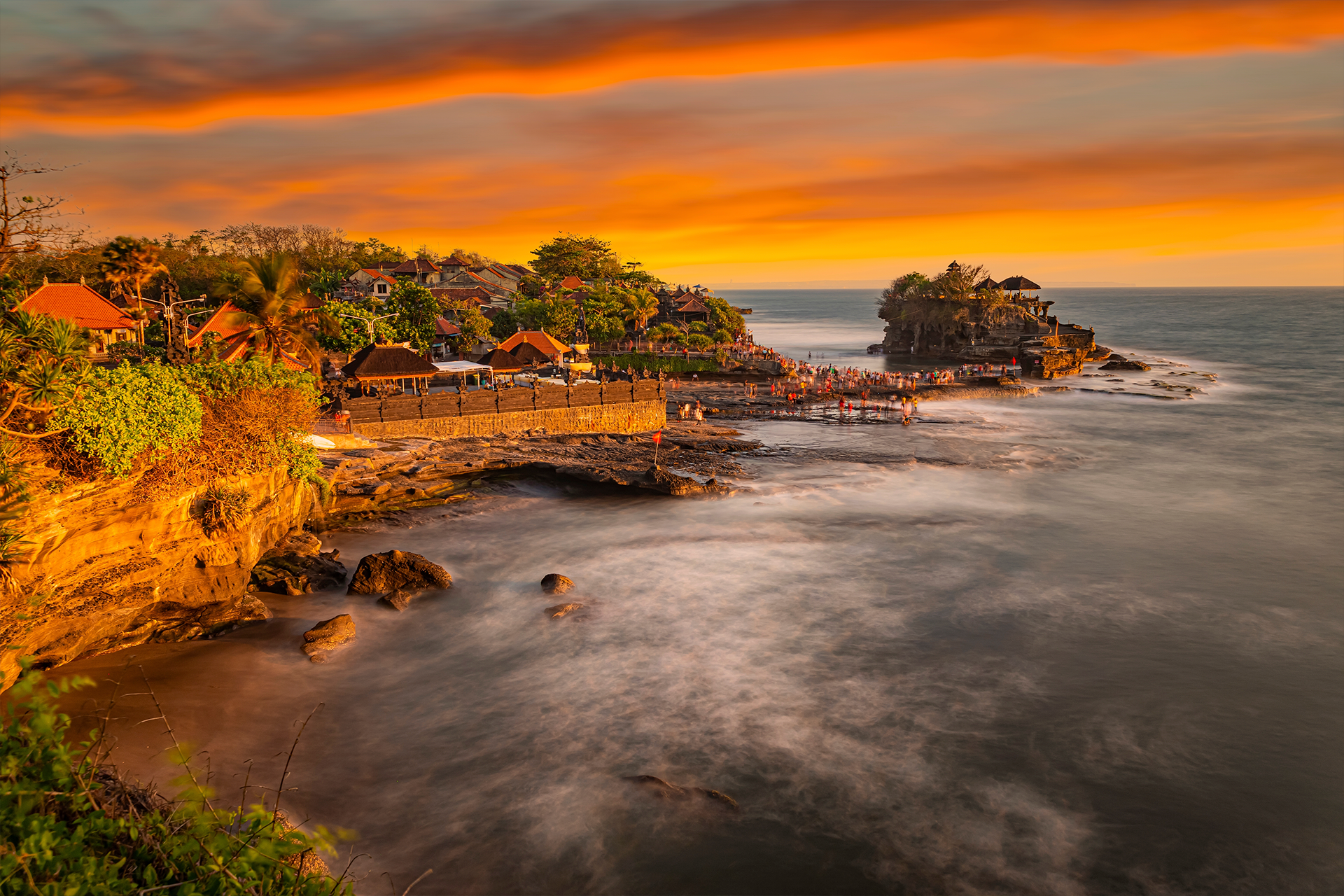 Tanah Lot Temple Sunset Kecak & Fire Dance Show by Bali Dwina Tour KgX8P8Hi