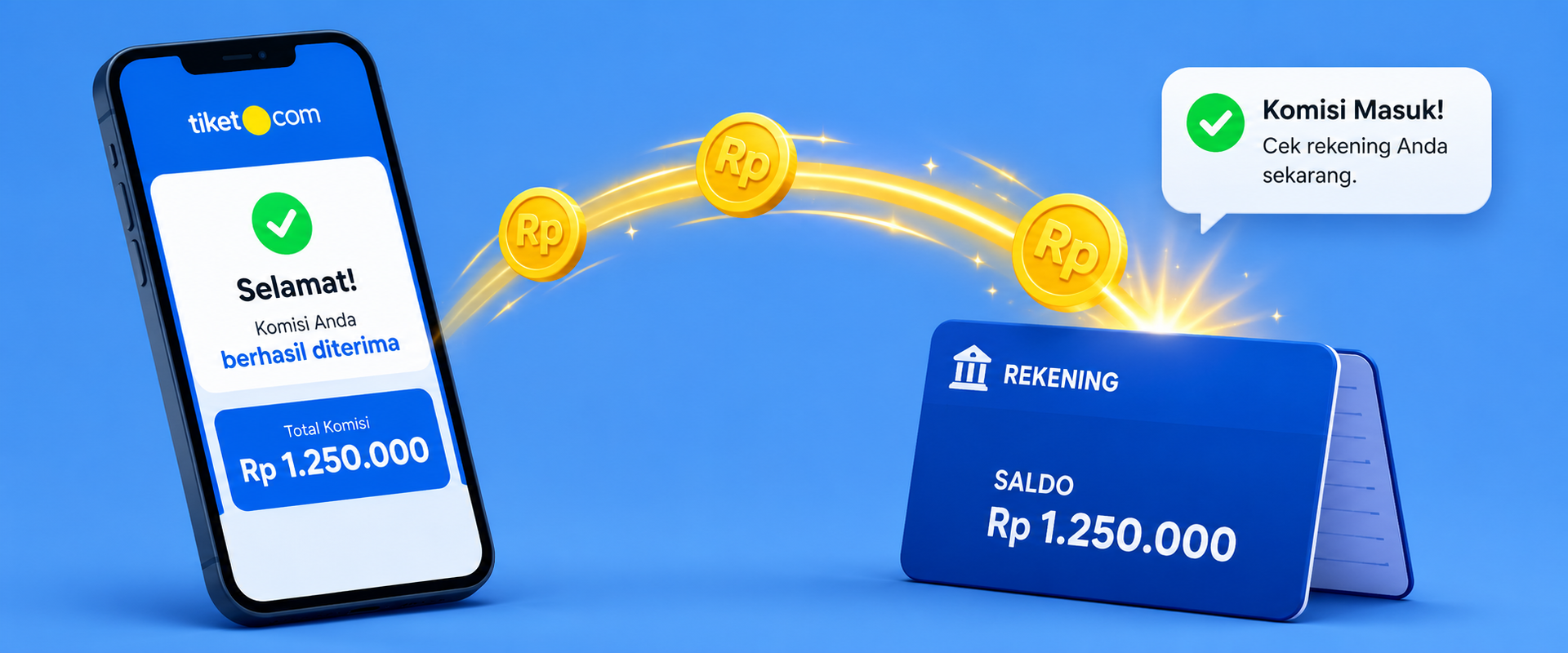 Komisi Cash ke Rekening, Bukan Poin